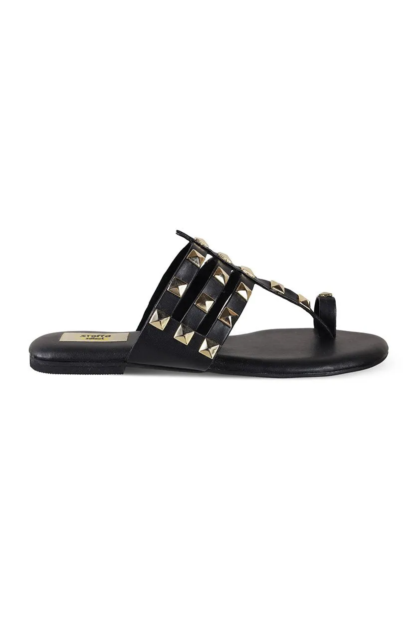 Gold hardware Flats Camel