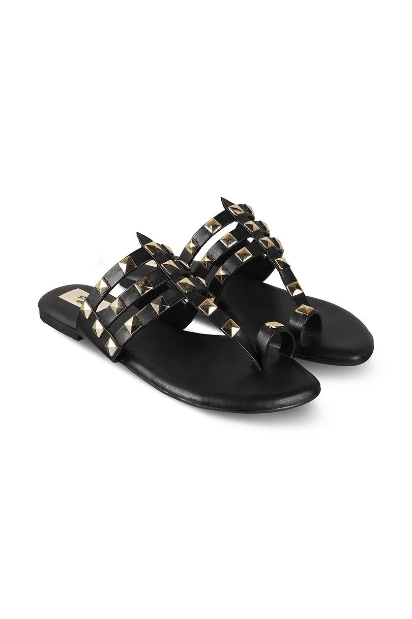 Gold hardware Flats Camel