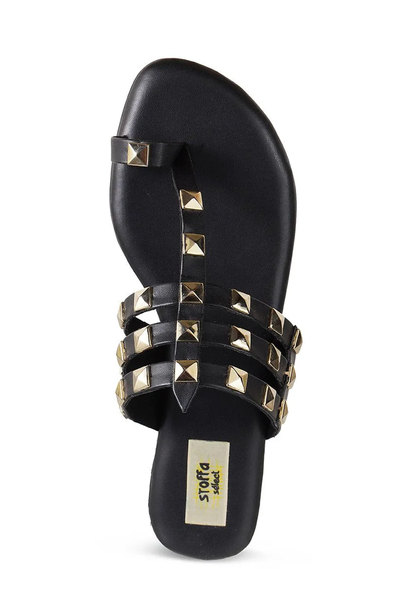 Gold hardware Flats Camel