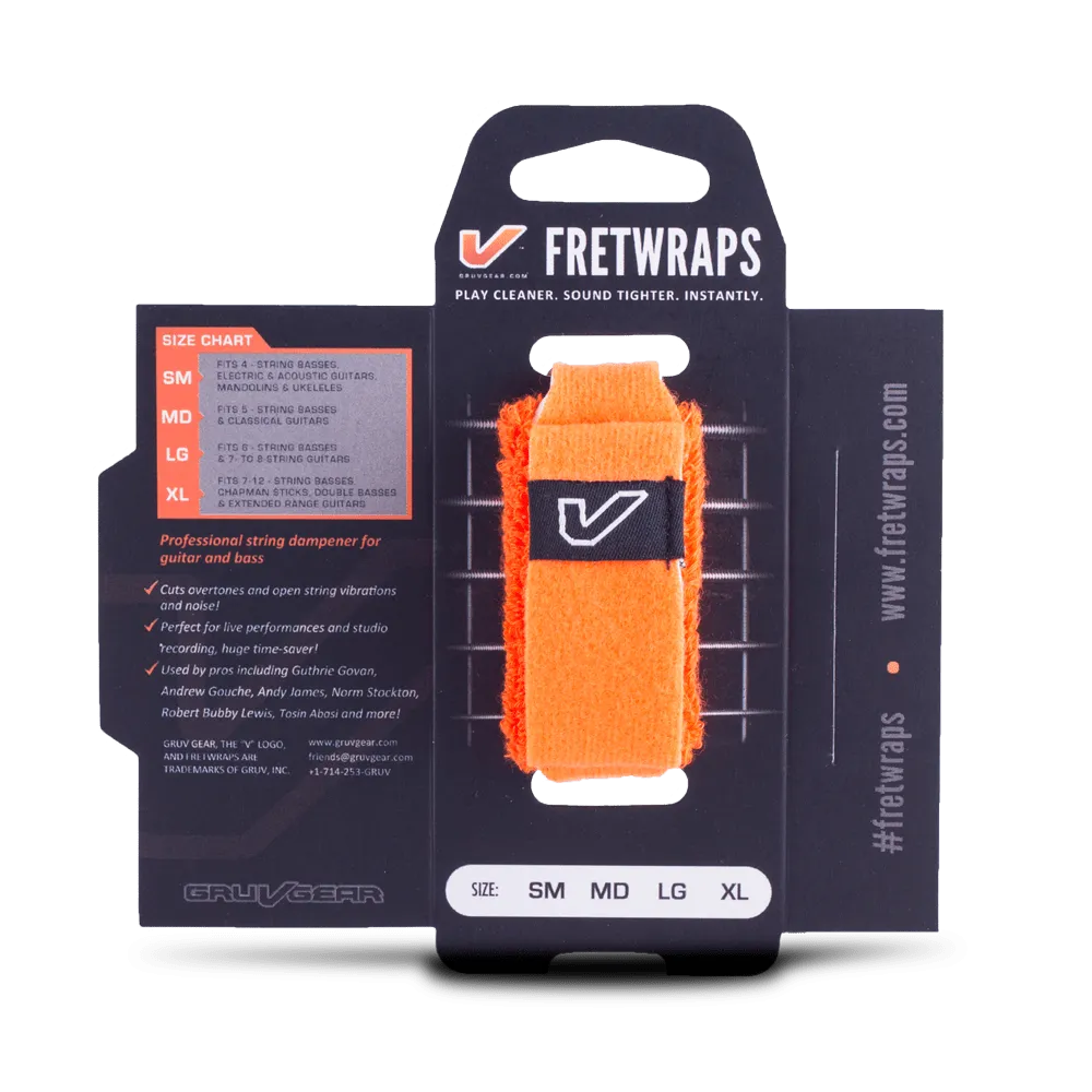Gruv Gear Fret Wrap Size SM In Orange