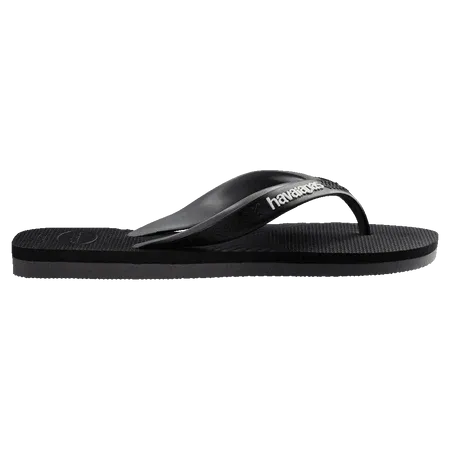 Havaianas Dual Male Thongs - Black/Steel Grey
