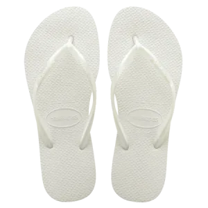 Havaianas Slim Female Thongs - Metallic White