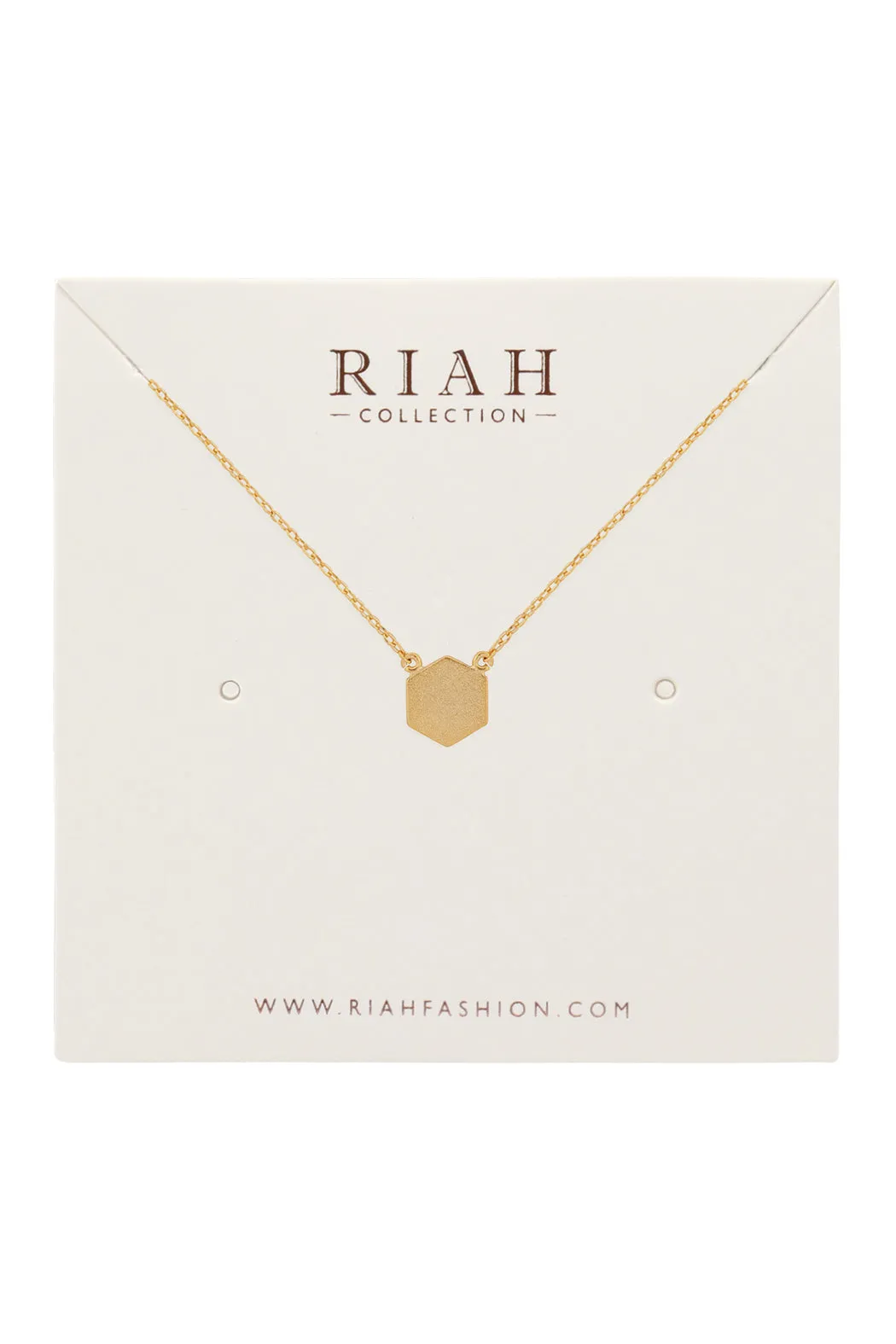 HEXAGON PENDANT NECKLACE