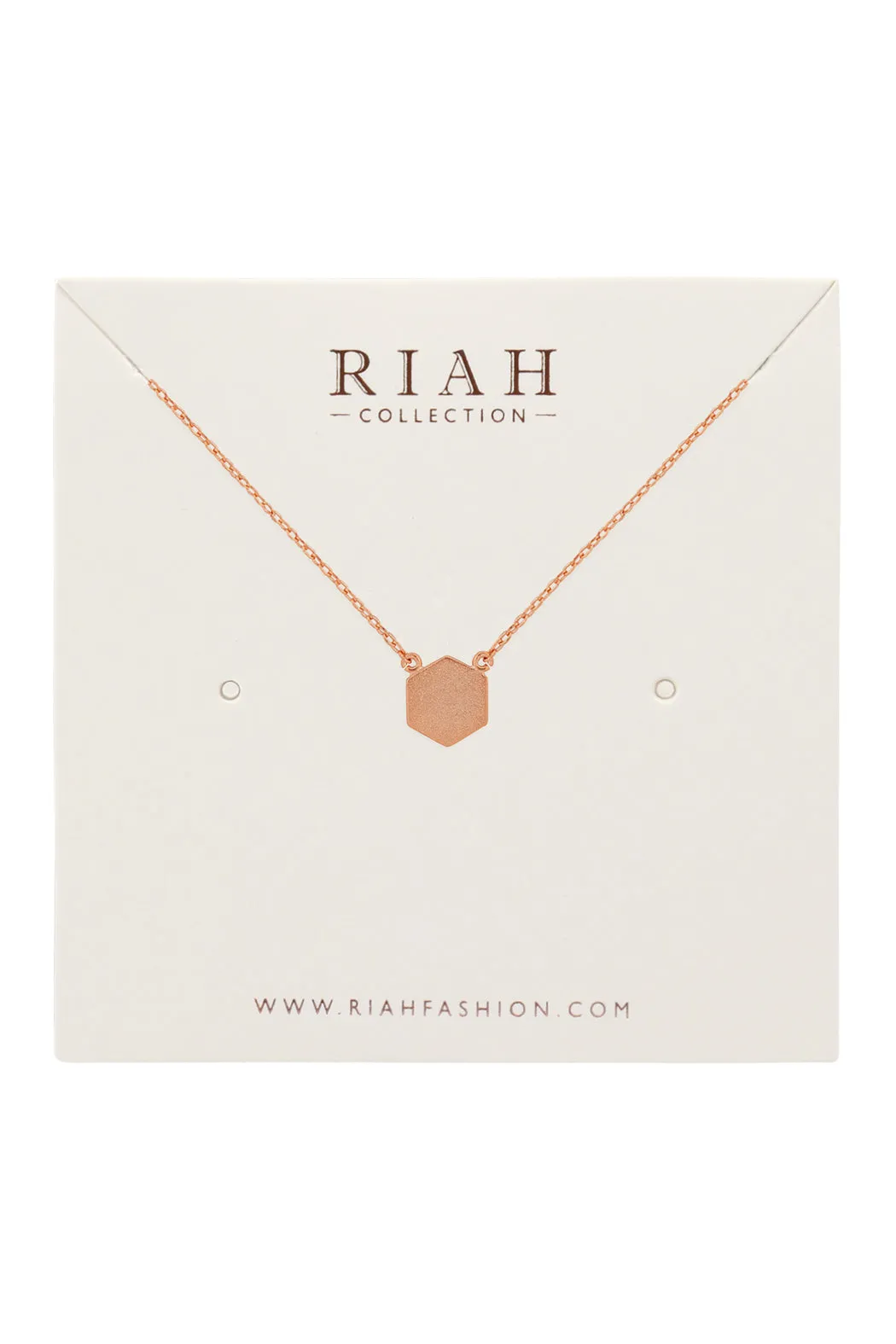 HEXAGON PENDANT NECKLACE