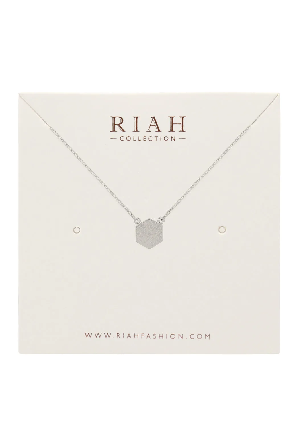 HEXAGON PENDANT NECKLACE