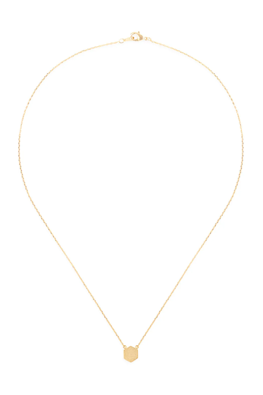 HEXAGON PENDANT NECKLACE