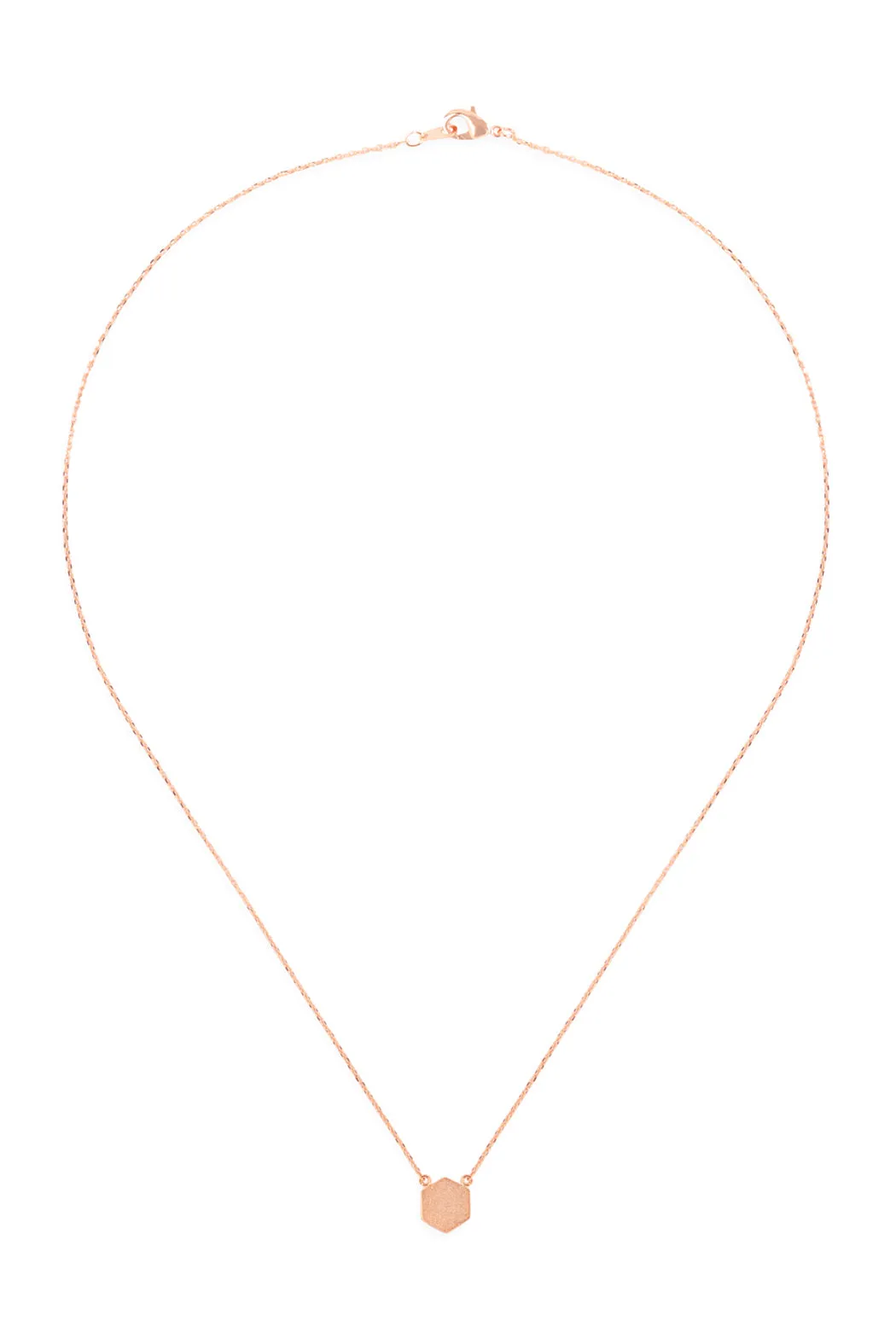 HEXAGON PENDANT NECKLACE