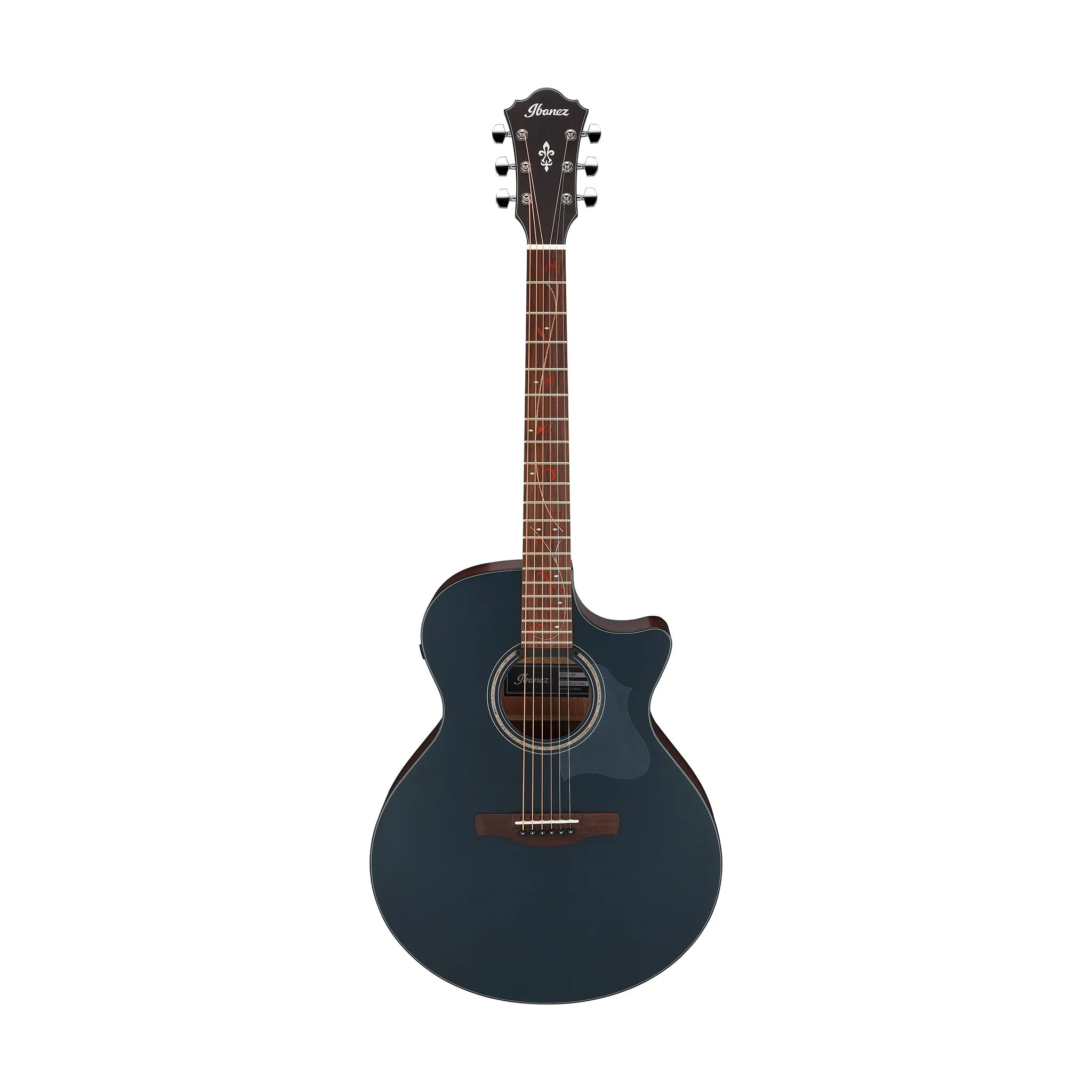Ibanez AE275-DBF Acoustic Guitar, Dark Tide Blue Flat