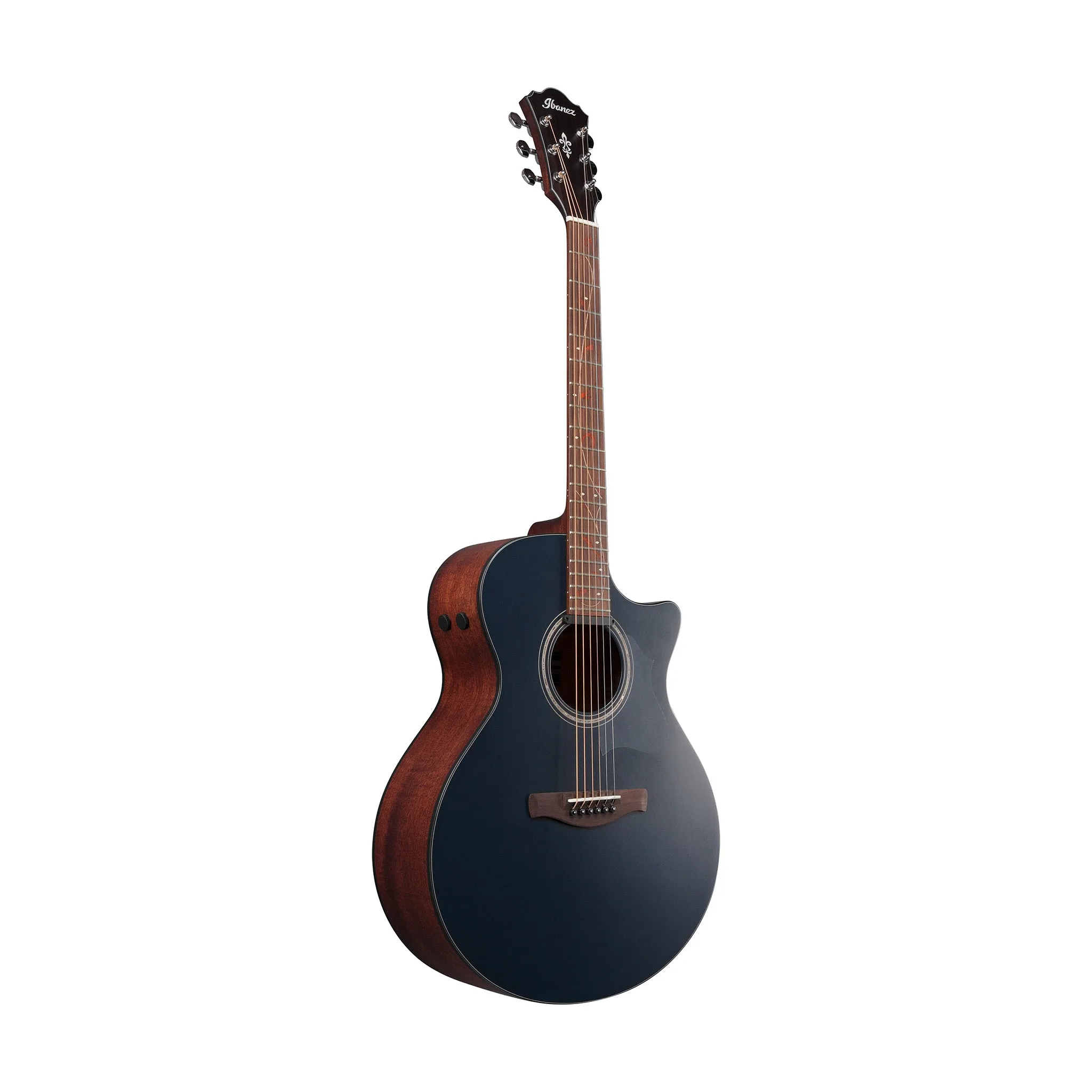 Ibanez AE275-DBF Acoustic Guitar, Dark Tide Blue Flat