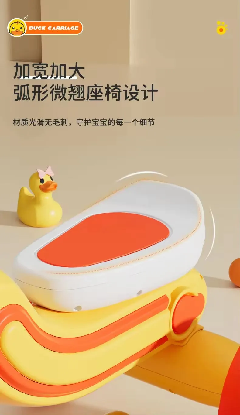 Imported Material Children's Tricycle Bright Yellow Duck-Inspired Look