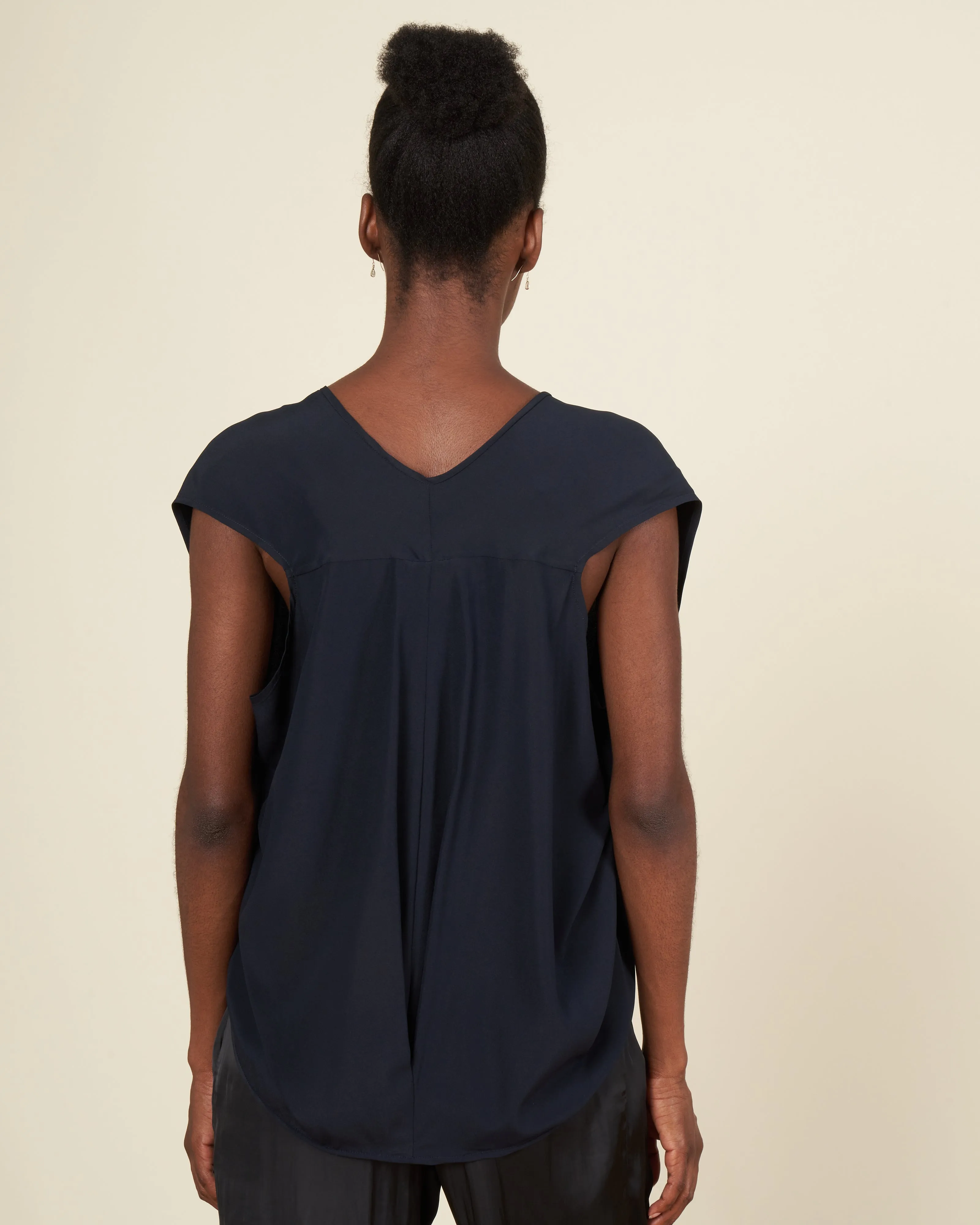 ina tank silk charmeuse - ink jet