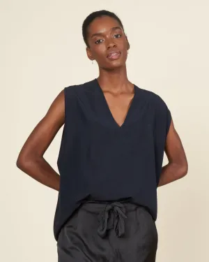 ina tank silk charmeuse - ink jet