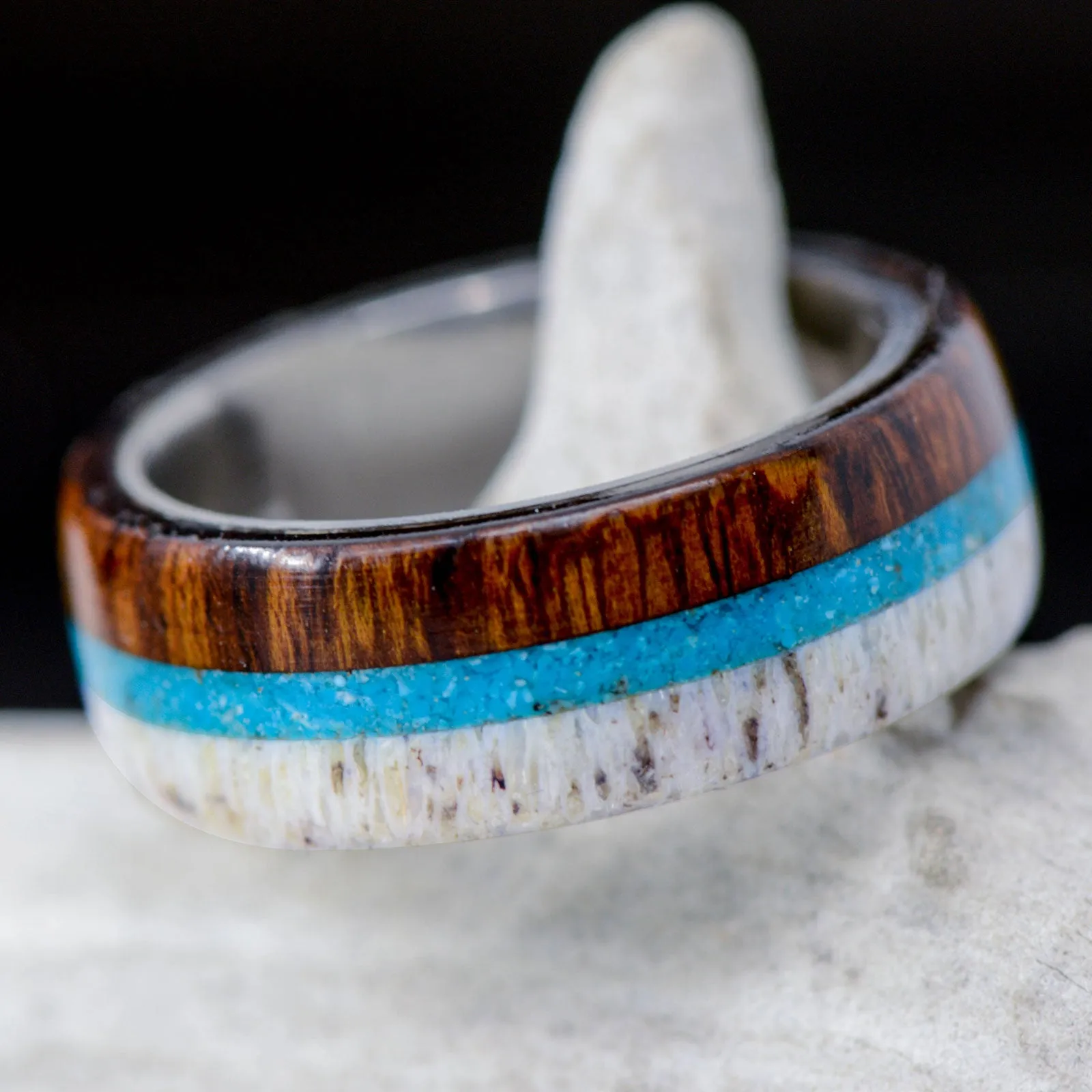 Ironwood, Turquoise, Antler