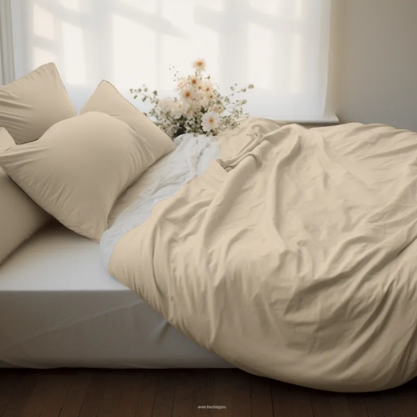 ITALIAN COMFORT - IMPERIAL DUVET COVER SET-BEIGE