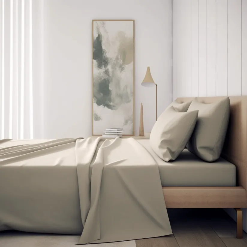 ITALIAN COMFORT - IMPERIAL DUVET COVER SET-BEIGE
