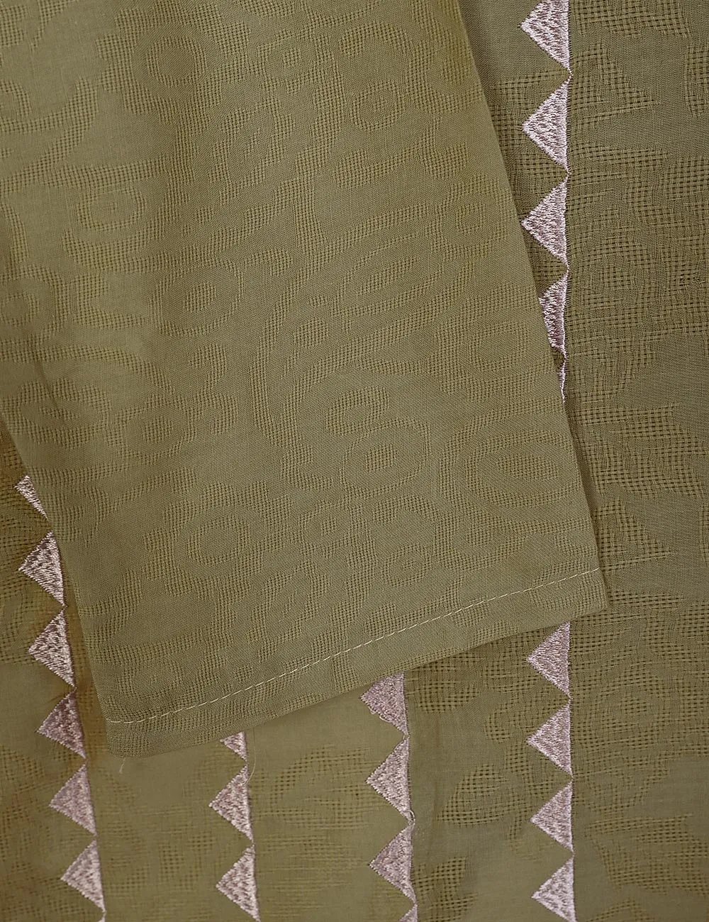 Jaquard Stitched Kurti - Dahlia (TS-078A-SkinBrown)