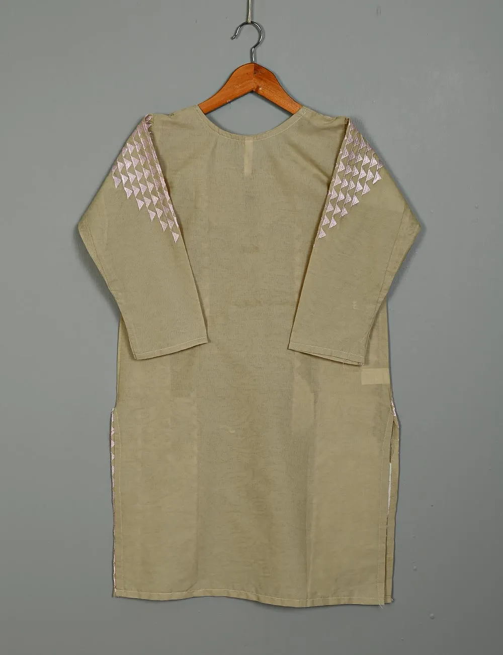 Jaquard Stitched Kurti - Dahlia (TS-078A-SkinBrown)