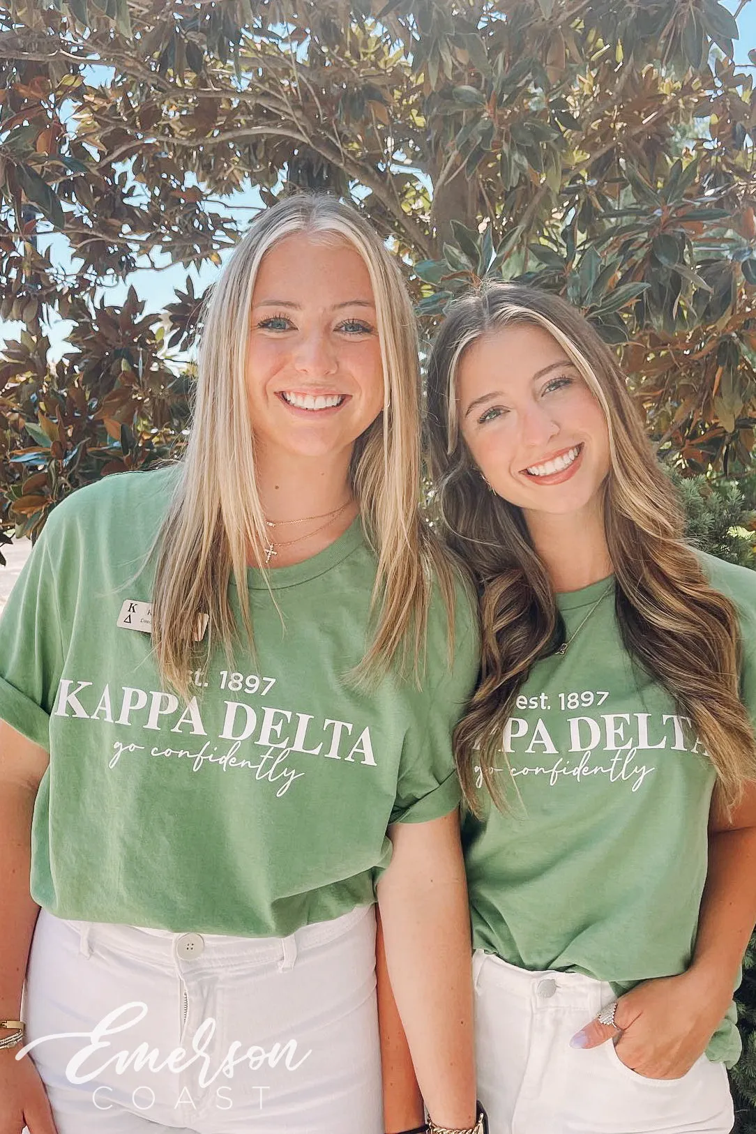 Kappa Delta Simple Green Recruitment T-shirt