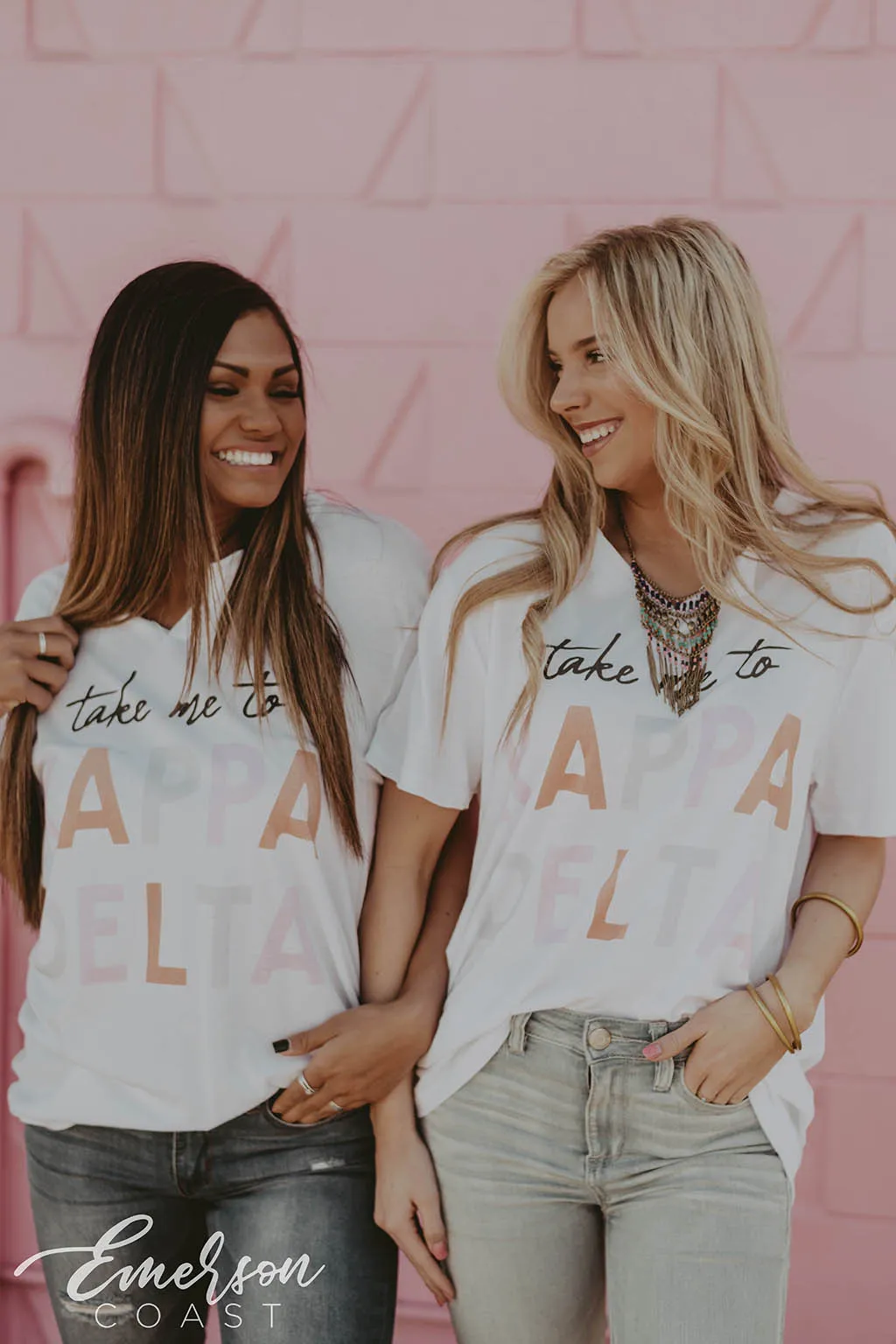 Kappa Delta Simple V-neck Tee