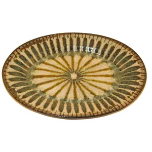 Large Oval Platter Sparrow