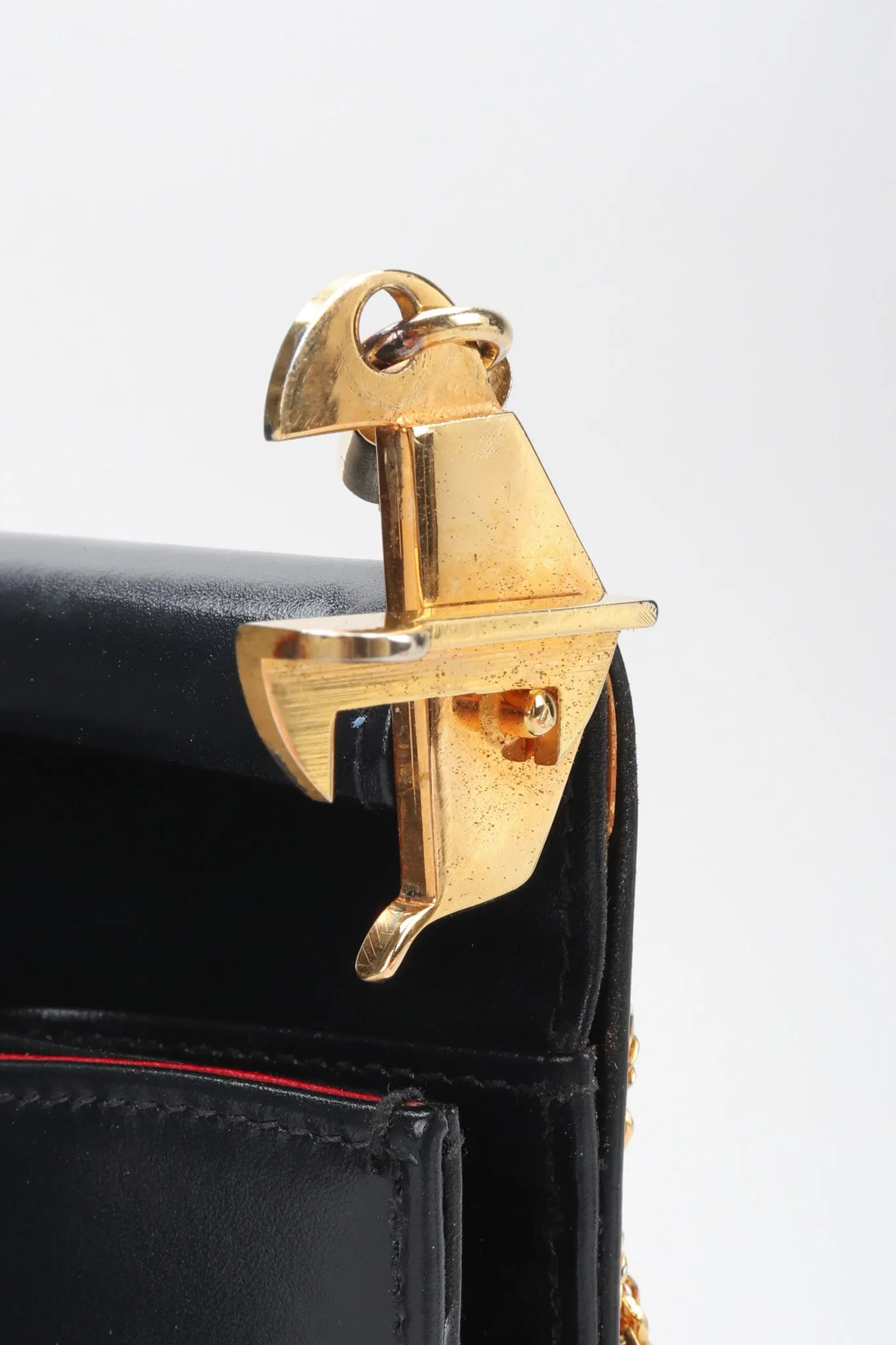 Leather Hinged Box Bag