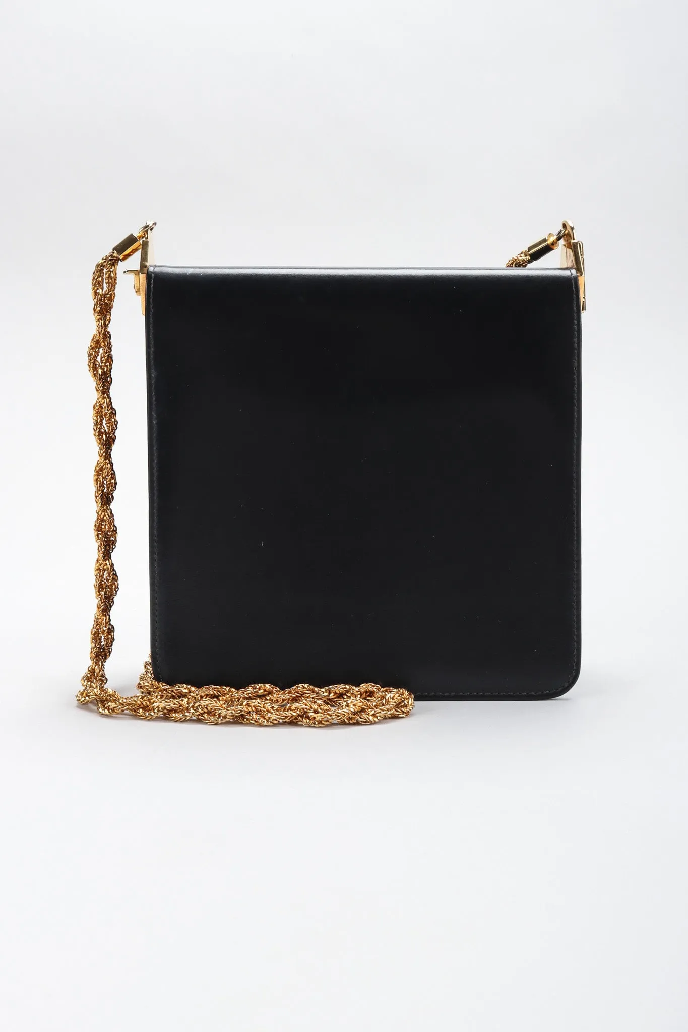 Leather Hinged Box Bag
