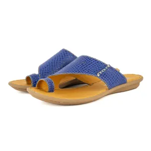 Ligoma : Ladies Leather Tslops Sandal in Turbine Coco Lux