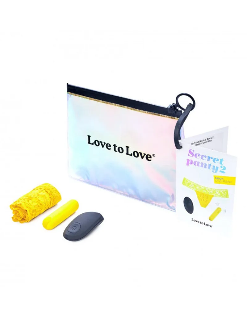 Love to Love - Vibrerend Slipje - Secret Panty 2 - Geel