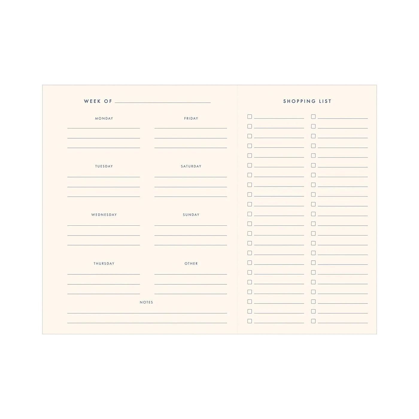 Made With Love Meal Planner