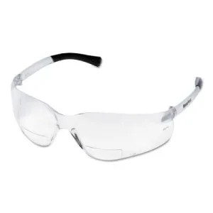 MCR Safety BearKat Magnifier Protective Eyewear, Clear Lens, Duramass Hard Coat, BKH25