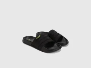 Men Quilted Slip-On Sliders
