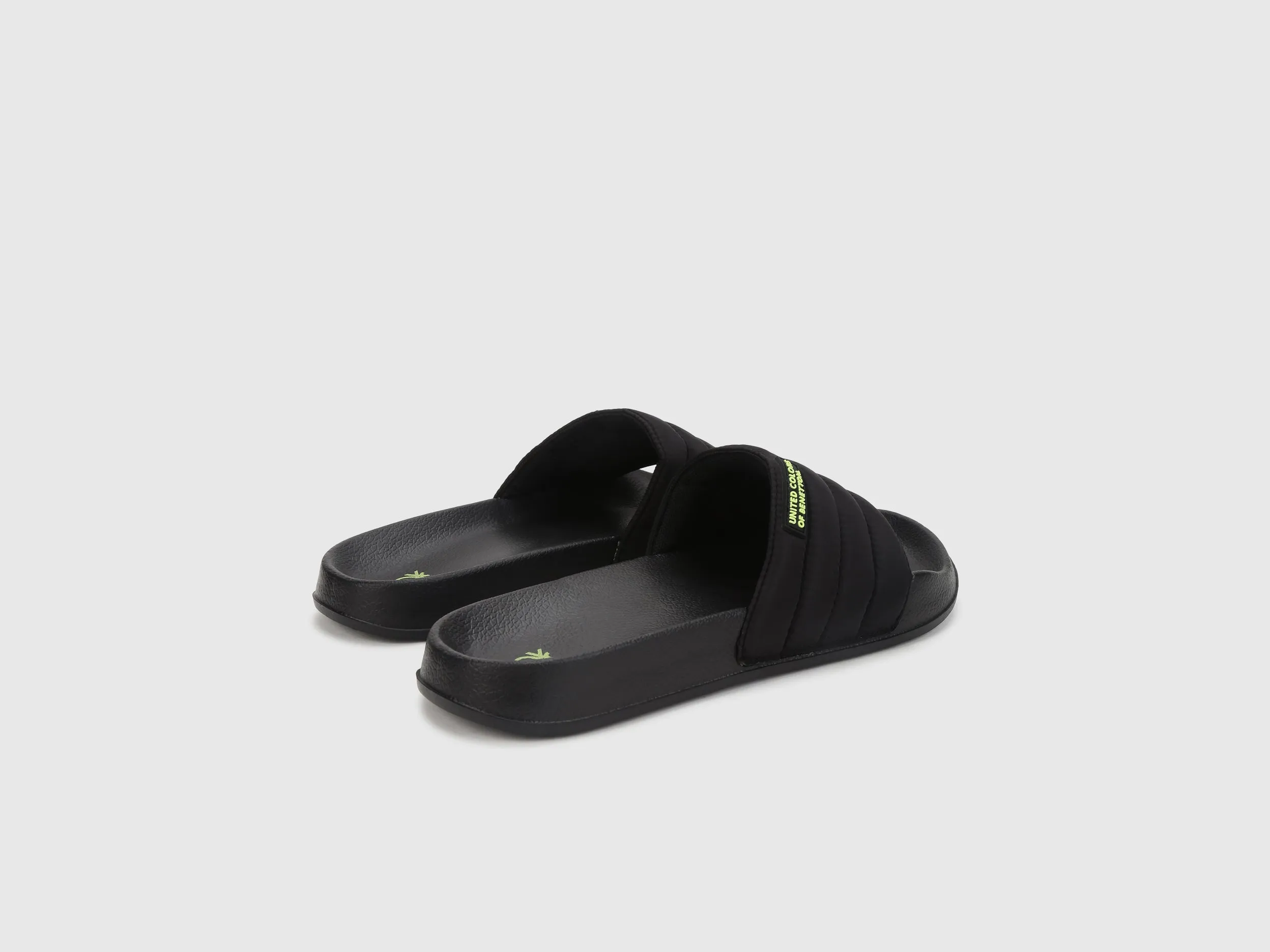Men Quilted Slip-On Sliders