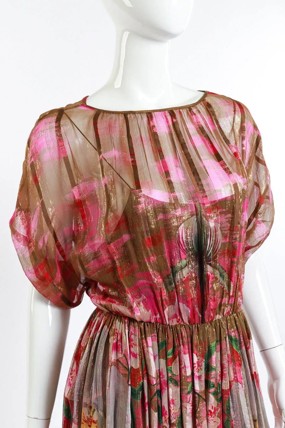 Metallic Orchid Dress