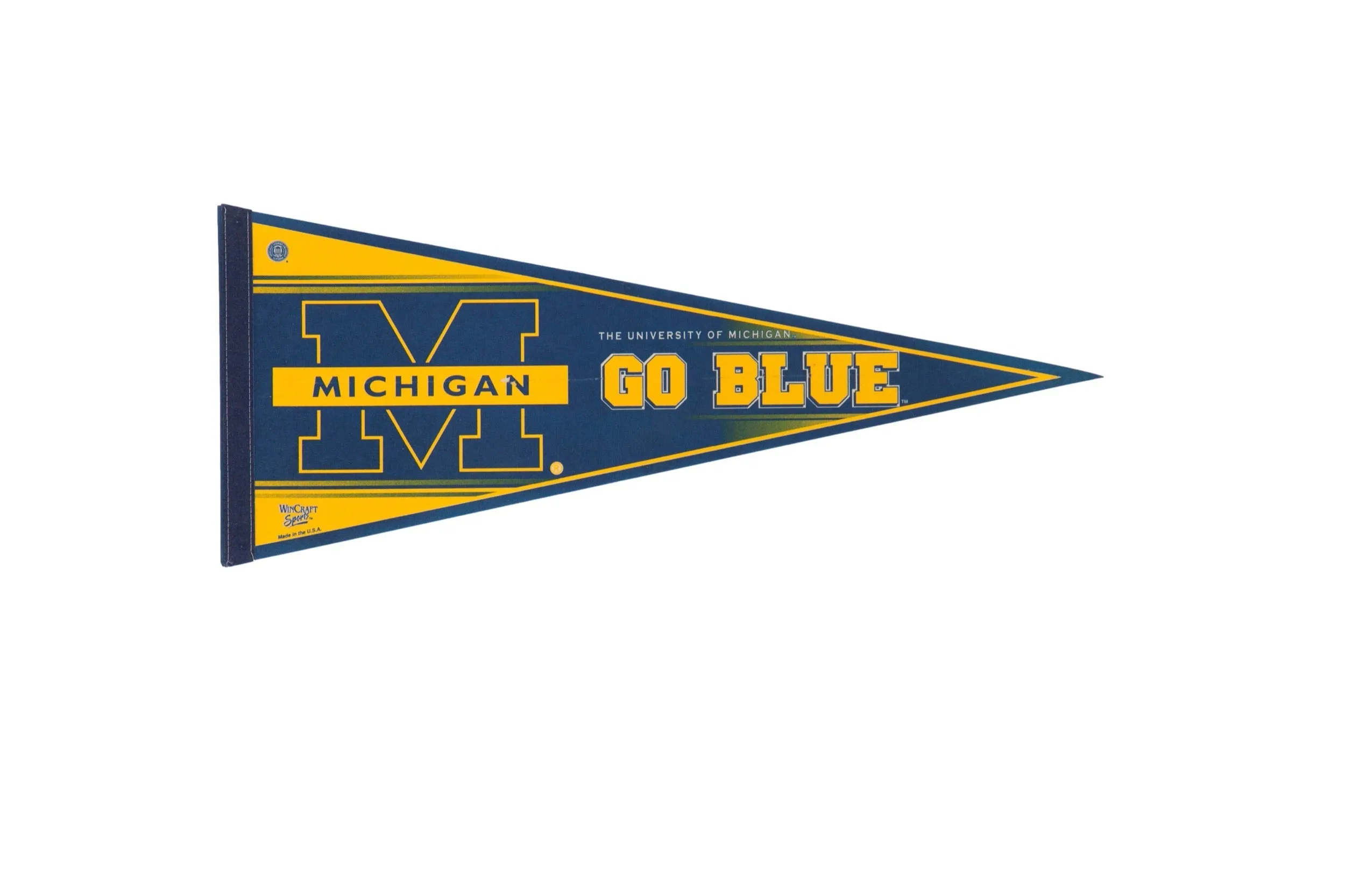 Michigan University Go Blue Felt Flag Pennant