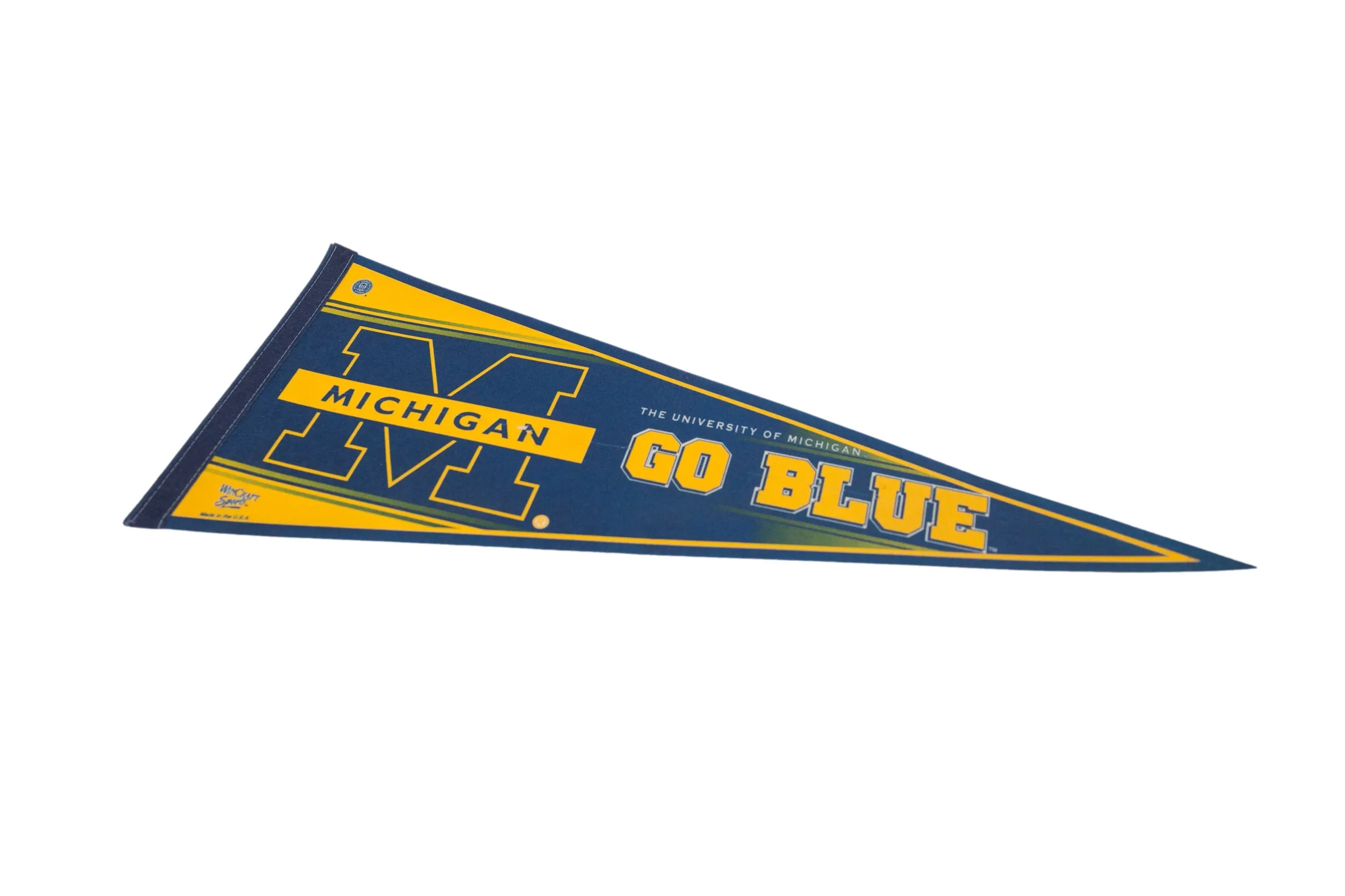 Michigan University Go Blue Felt Flag Pennant