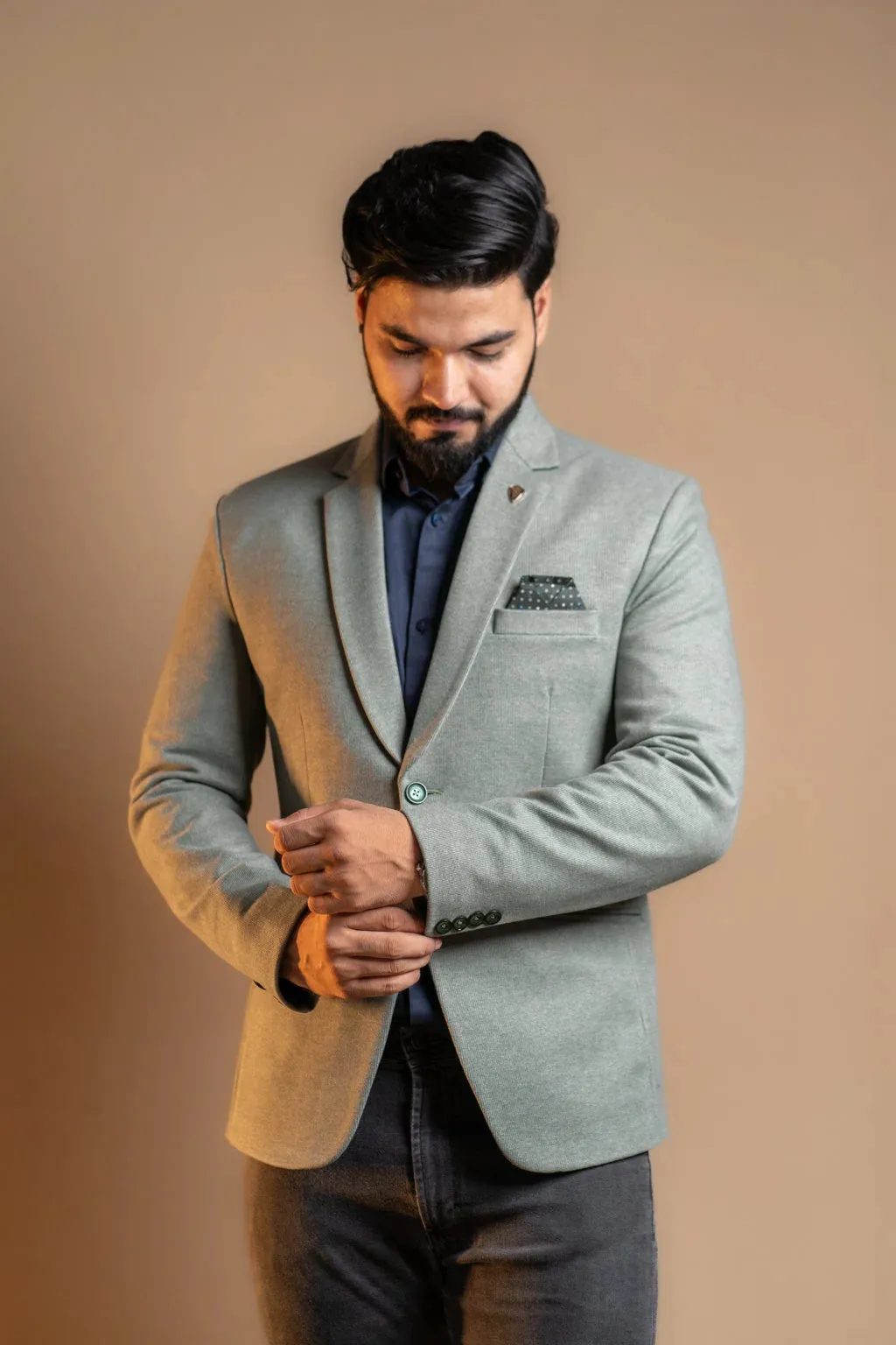 Mint Green Luxe Blazer
