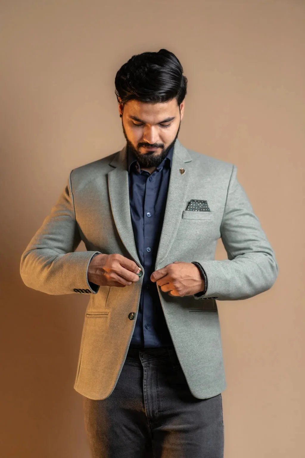 Mint Green Luxe Blazer
