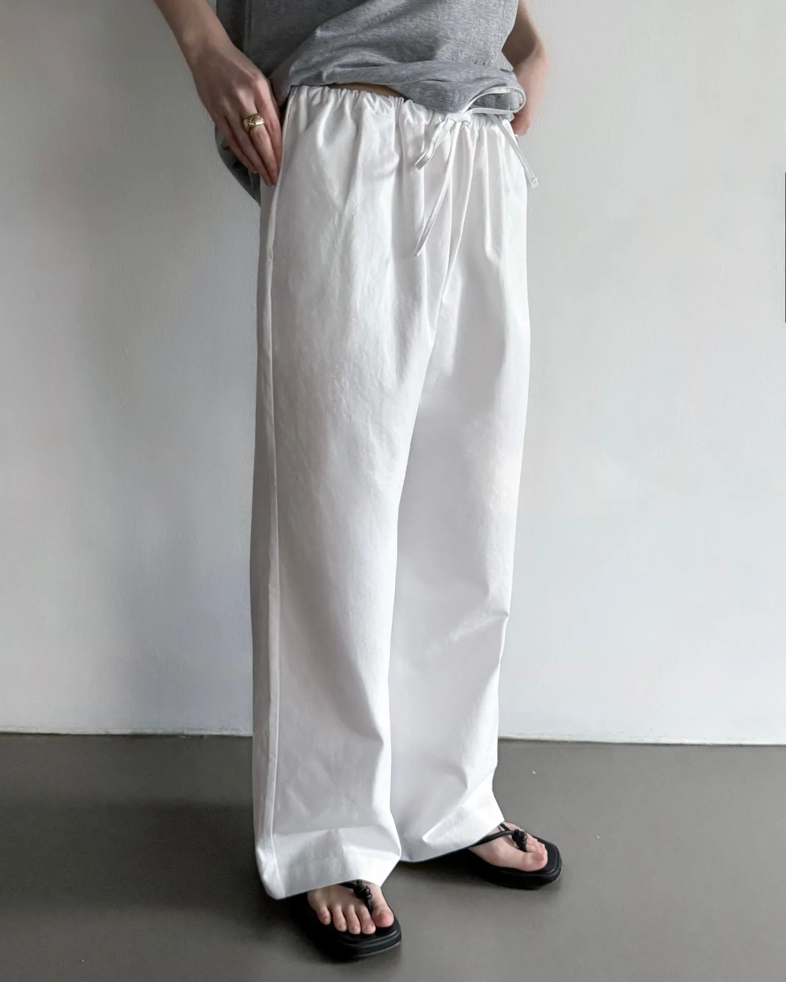 Miro Relaxed Cotton Poplin Pant