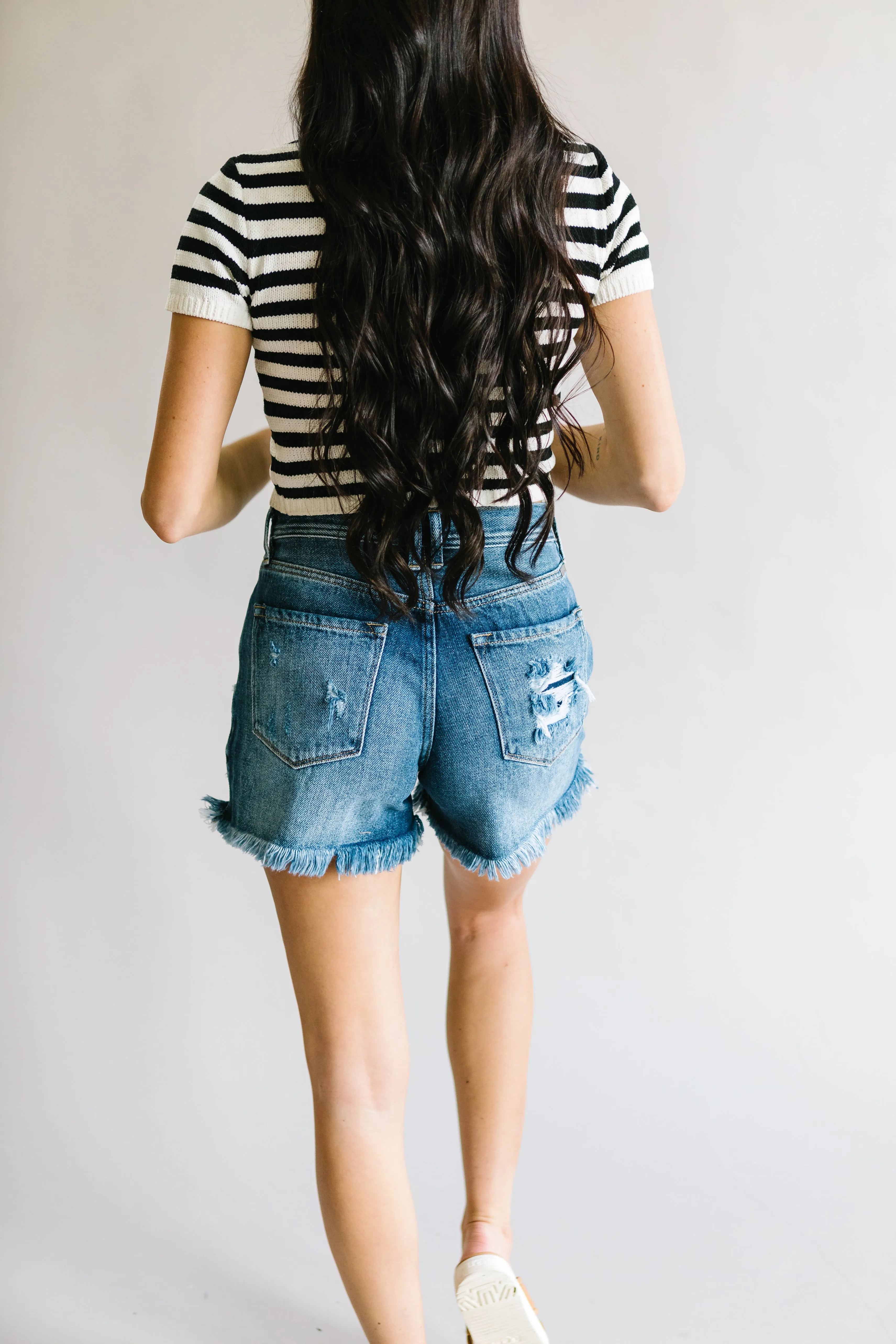 Mirrorball Destructed Mom Shorts by Kancan