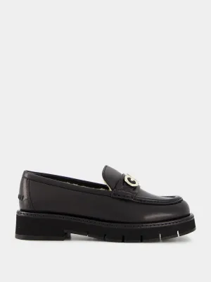 Moccasin with Gancini Ornament and Wool Lining