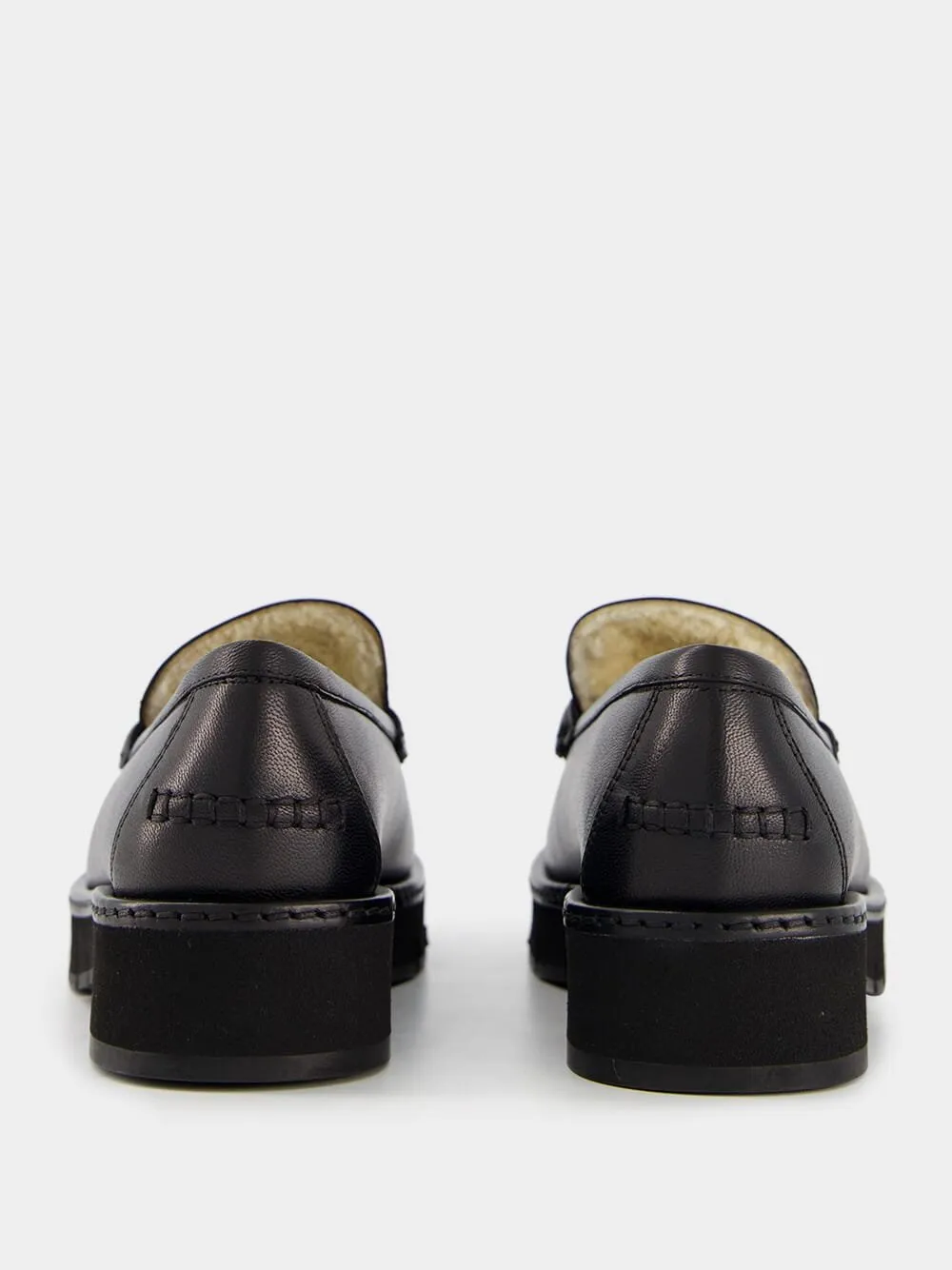 Moccasin with Gancini Ornament and Wool Lining