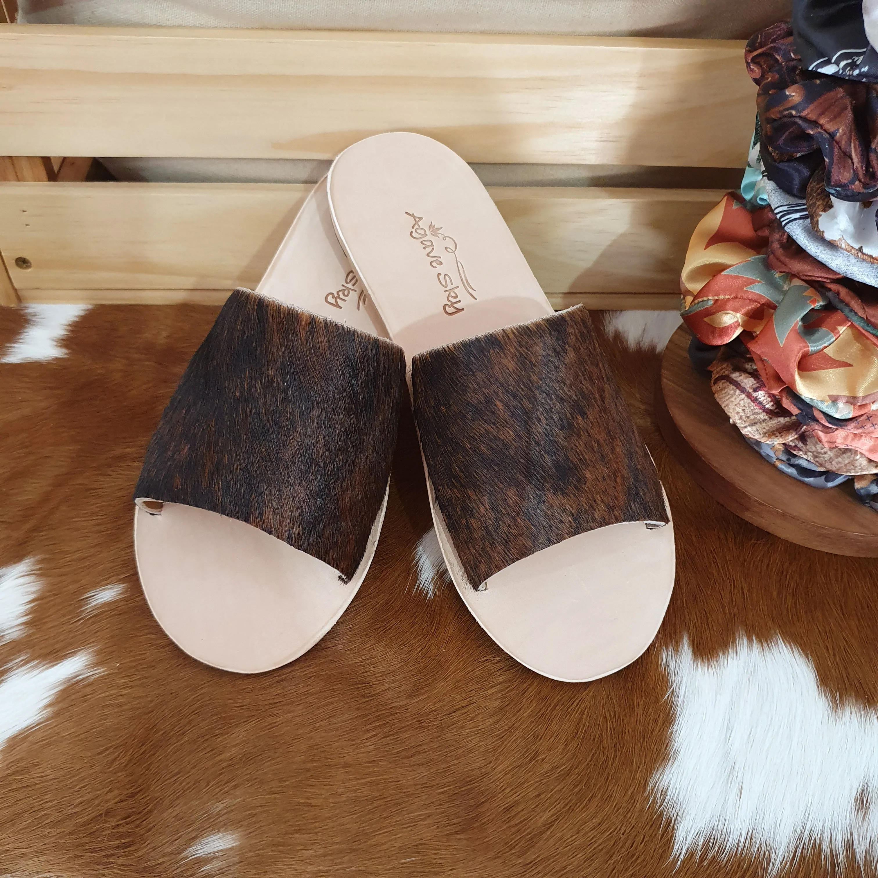 Nadia Slide Sz 6 - Brindle