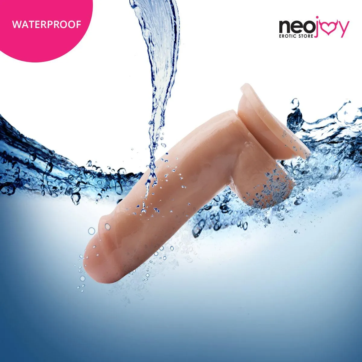 Neojoy - Greedy Boy Dildo With Strap-On 7" Dong Harness - 21.5cm - 8.5 inch