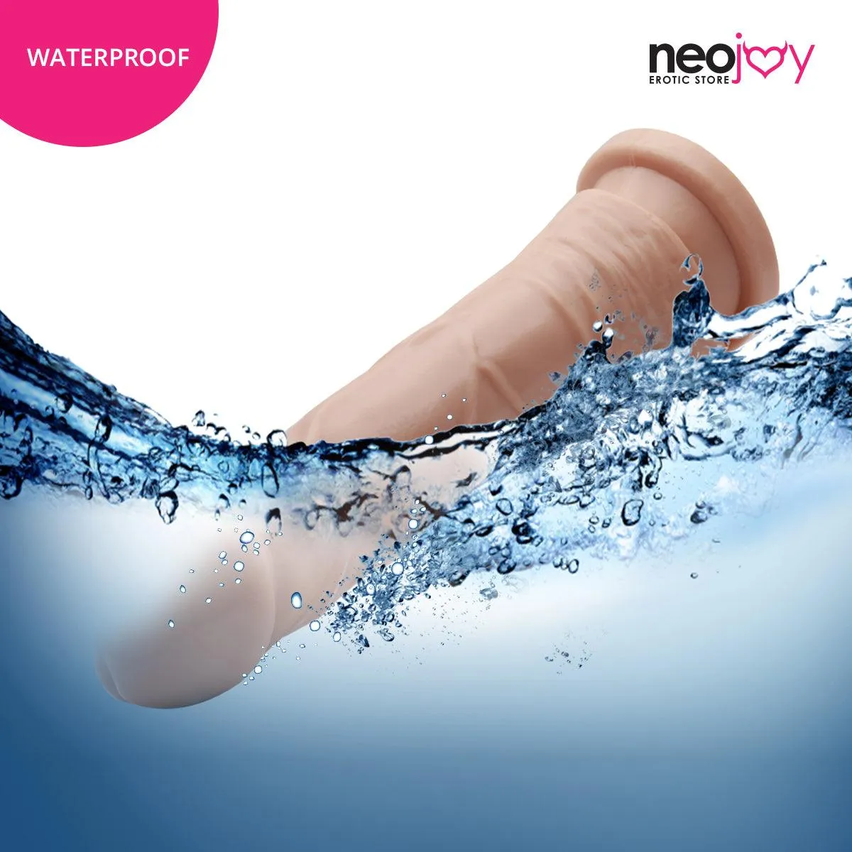 Neojoy - Super Whopper Dildo With Strap-On Dong Gay - Flesh