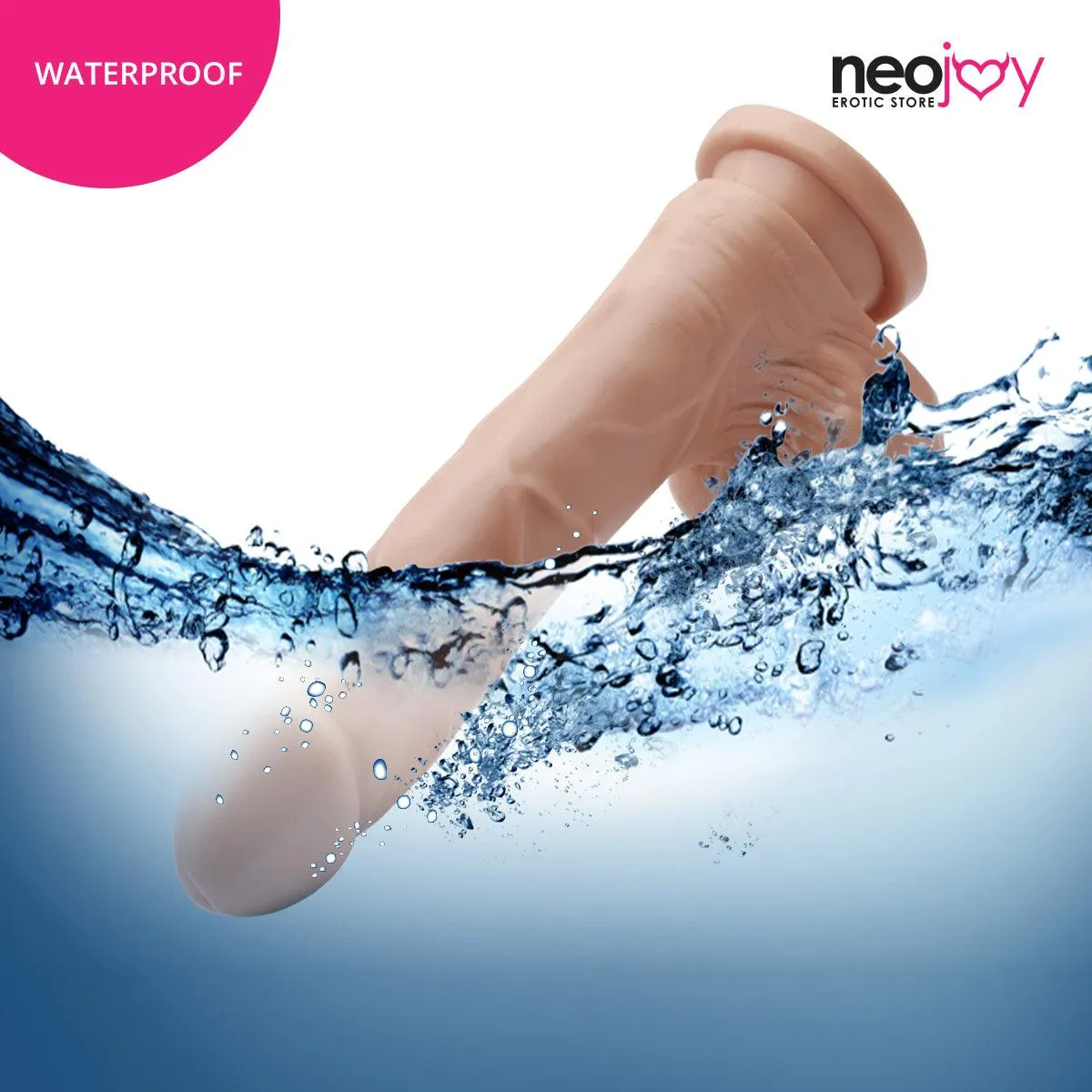 Neojoy - Super Whopper Dildo With Strap-On Dong Gay - Flesh