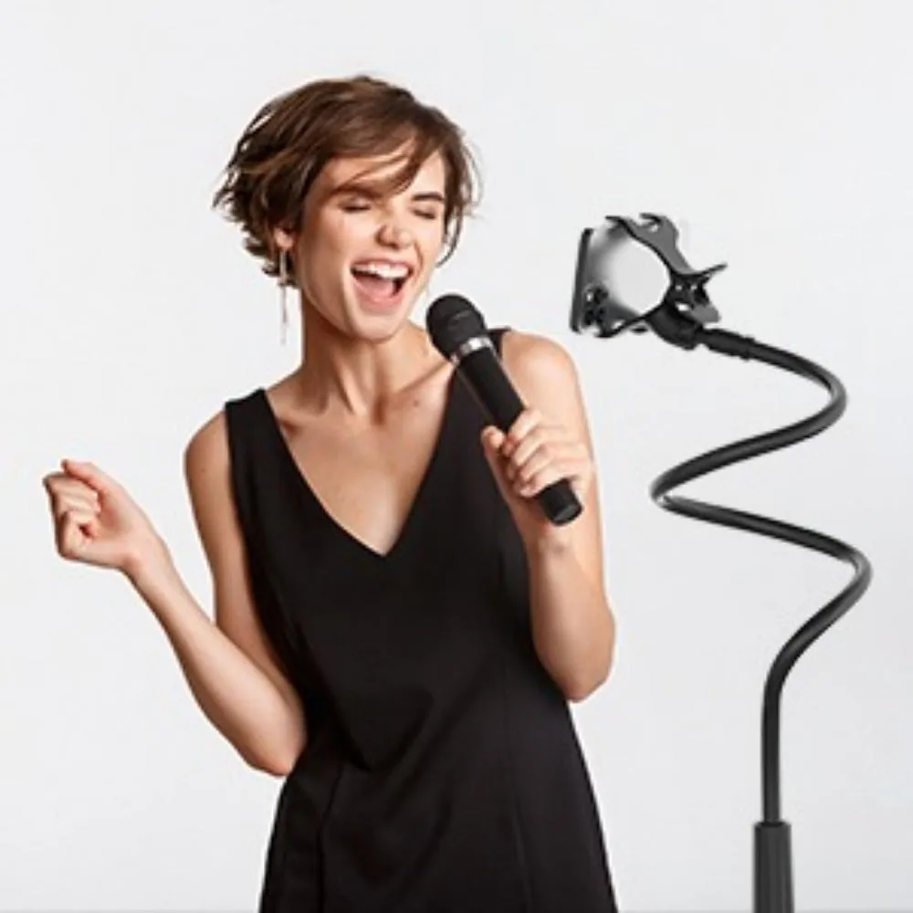 Newest Gooseneck Phone Holder 31in Long Flexible Lazy Arm Clip Adjustable Overhead Phone Mount For Phone