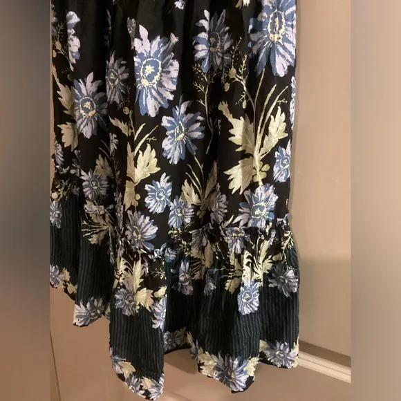 NWOT Free People Bali Wild Daisy Slip Dress in color Black Combo Medium