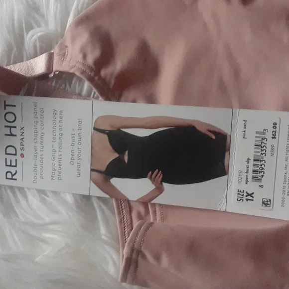 NWT Spanx Red Hot Open Bust Shaping Slip Dress Size 1X
