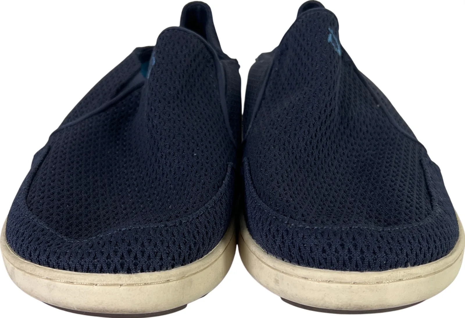 Olukai Men’s Blue Nohea Mesh Slip On Loafer Shoes - 10