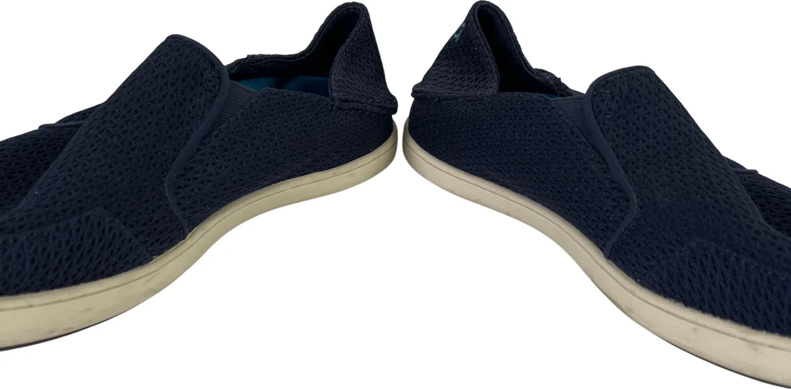 Olukai Men’s Blue Nohea Mesh Slip On Loafer Shoes - 10